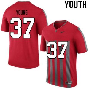 Youth Ohio State Buckeyes #37 Craig Young Retro Nike NCAA College Football Jersey Fashion UTH8544HK